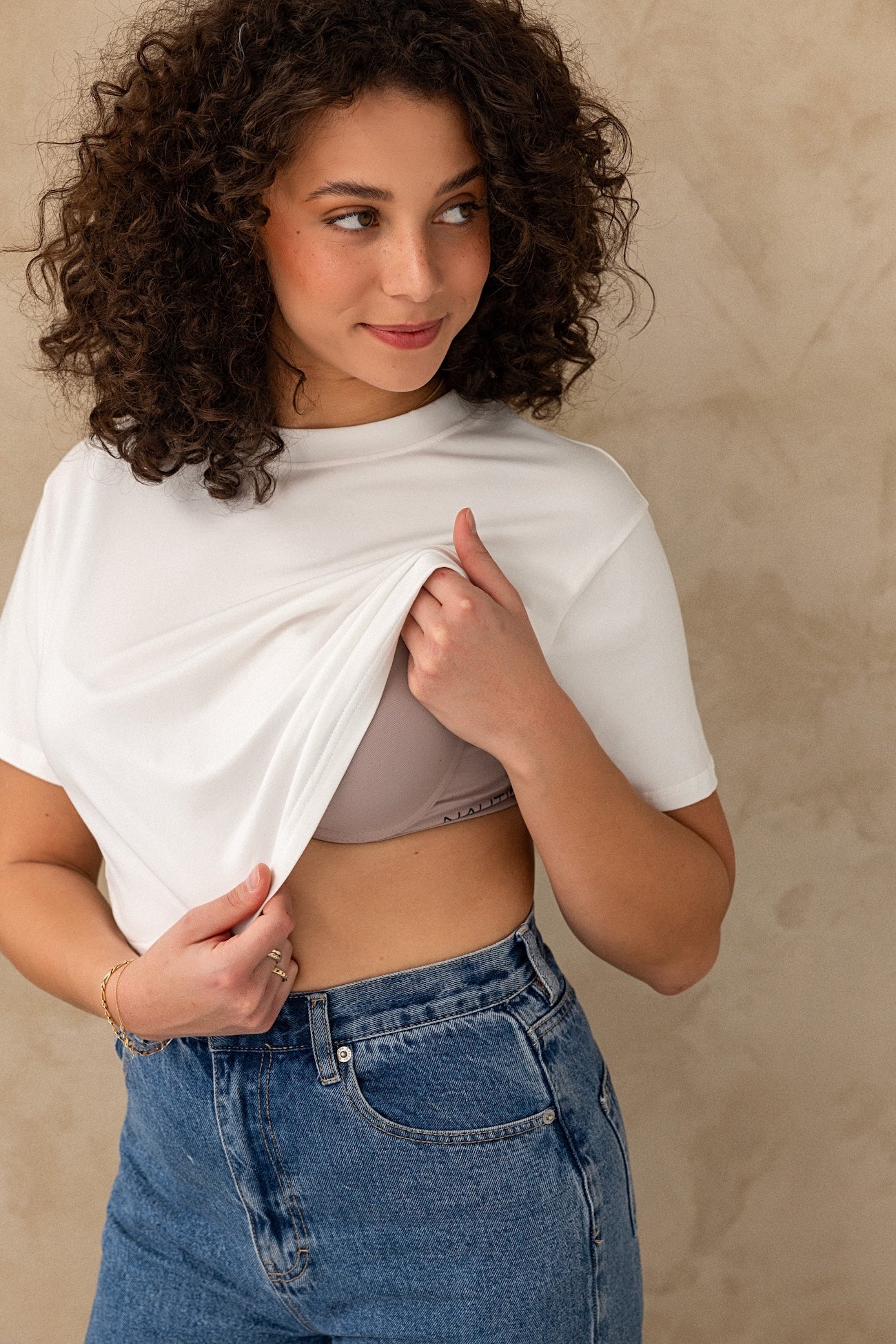 Crop Tee - White - Image 3