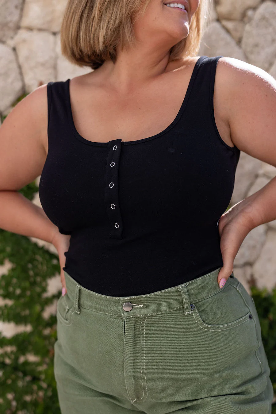 Susie Singlet - Black - Image 4